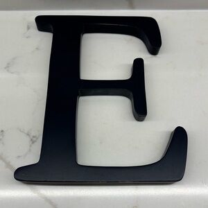 Pottery Barn Kids Navy Blue Letter E Initial Black Hanging Wall Art Monogram